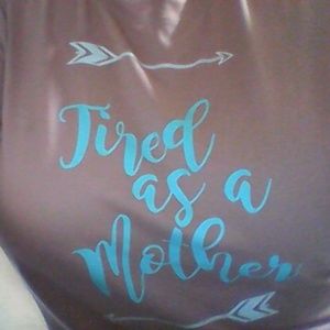 kinda peach color tee with mint coloring